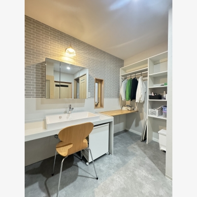 居心地のよいオリジナル洗面カウンター